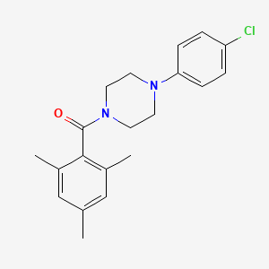 molecular formula C20H23ClN2O B5299934 1-(4-chlorophenyl)-4-(mesitylcarbonyl)piperazine 