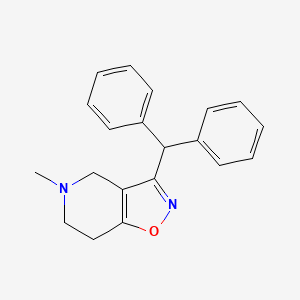 molecular formula C20H20N2O B5299988 3-(diphenylmethyl)-5-methyl-4,5,6,7-tetrahydroisoxazolo[4,5-c]pyridine 