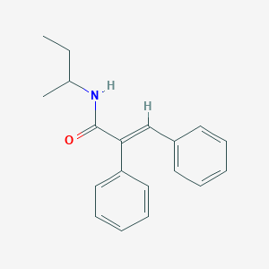 molecular formula C19H21NO B5300079 N-(sec-butyl)-2,3-diphenylacrylamide 