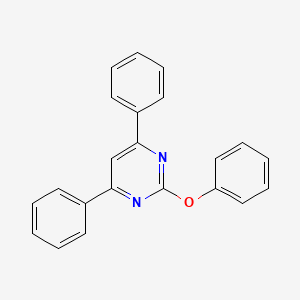 molecular formula C22H16N2O B5300101 2-苯氧基-4,6-二苯基嘧啶 