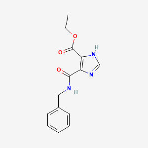 molecular formula C14H15N3O3 B5300103 ethyl 5-[(benzylamino)carbonyl]-1H-imidazole-4-carboxylate 