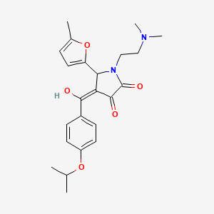 1-[2-(dimethylamino)ethyl]-3-hydroxy-4-(4-isopropoxybenzoyl)-5-(5-methyl-2-furyl)-1,5-dihydro-2H-pyrrol-2-one