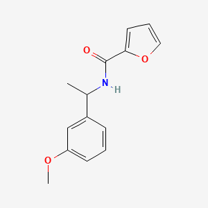 molecular formula C14H15NO3 B5300185 N-[1-(3-methoxyphenyl)ethyl]-2-furamide 