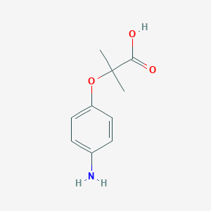 molecular formula C10H13NO3 B053002 2-(4-氨基苯氧基)-2-甲基丙酸 CAS No. 117011-70-8