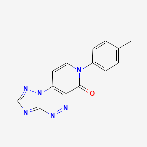 molecular formula C14H10N6O B5300210 7-(4-methylphenyl)pyrido[4,3-e][1,2,4]triazolo[5,1-c][1,2,4]triazin-6(7H)-one 
