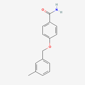 molecular formula C15H15NO2 B5300254 4-[(3-methylbenzyl)oxy]benzamide 