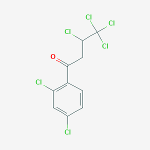 molecular formula C10H6Cl6O B5300314 3,4,4,4-tetrachloro-1-(2,4-dichlorophenyl)-1-butanone 