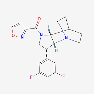 molecular formula C19H19F2N3O2 B5300355 (3R*,3aR*,7aR*)-3-(3,5-difluorophenyl)-1-(isoxazol-3-ylcarbonyl)octahydro-4,7-ethanopyrrolo[3,2-b]pyridine 