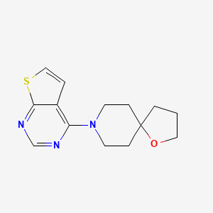 molecular formula C14H17N3OS B5300372 8-thieno[2,3-d]pyrimidin-4-yl-1-oxa-8-azaspiro[4.5]decane 