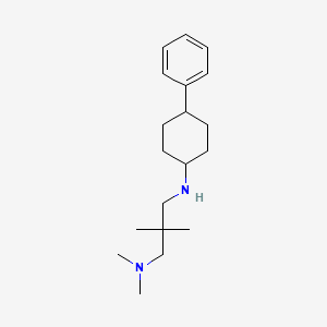 molecular formula C19H32N2 B5300416 N,N,2,2-tetramethyl-N'-(4-phenylcyclohexyl)-1,3-propanediamine CAS No. 415968-94-4
