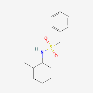 molecular formula C14H21NO2S B5300424 N-(2-methylcyclohexyl)-1-phenylmethanesulfonamide 
