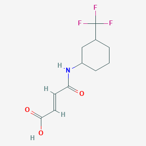 molecular formula C11H14F3NO3 B5300447 4-oxo-4-{[3-(trifluoromethyl)cyclohexyl]amino}-2-butenoic acid 