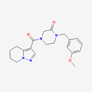 1-(3-methoxybenzyl)-4-(4,5,6,7-tetrahydropyrazolo[1,5-a]pyridin-3-ylcarbonyl)piperazin-2-one