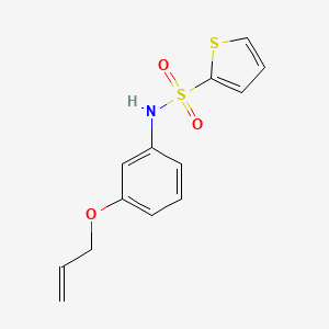 molecular formula C13H13NO3S2 B5300496 N-[3-(allyloxy)phenyl]-2-thiophenesulfonamide 