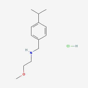 molecular formula C13H22ClNO B5300518 N-(4-isopropylbenzyl)-2-methoxyethanamine hydrochloride 