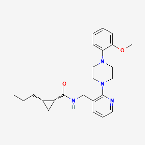 (1R*,2S*)-N-({2-[4-(2-methoxyphenyl)piperazin-1-yl]pyridin-3-yl}methyl)-2-propylcyclopropanecarboxamide