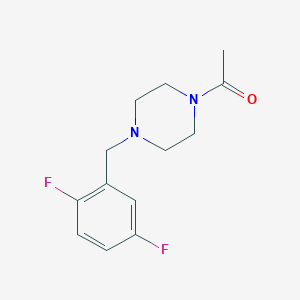 molecular formula C13H16F2N2O B5300620 1-acetyl-4-(2,5-difluorobenzyl)piperazine 