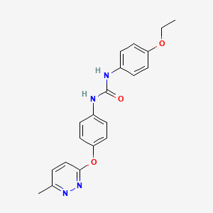 molecular formula C20H20N4O3 B5300683 N-(4-ethoxyphenyl)-N'-{4-[(6-methyl-3-pyridazinyl)oxy]phenyl}urea 