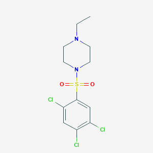 molecular formula C12H15Cl3N2O2S B5300715 1-ethyl-4-[(2,4,5-trichlorophenyl)sulfonyl]piperazine 