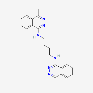 molecular formula C22H24N6 B5300731 (4-methyl-1-phthalazinyl){4-[(4-methyl-1-phthalazinyl)amino]butyl}amine 