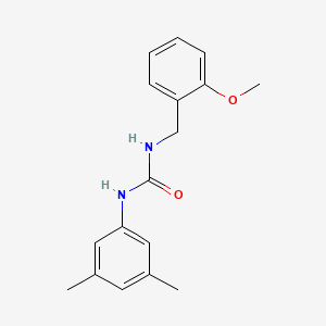 molecular formula C17H20N2O2 B5300734 N-(3,5-dimethylphenyl)-N'-(2-methoxybenzyl)urea 