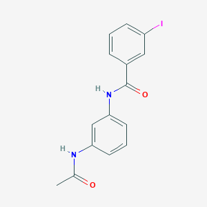 molecular formula C15H13IN2O2 B5300783 N-[3-(acetylamino)phenyl]-3-iodobenzamide 