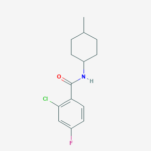 molecular formula C14H17ClFNO B5300784 2-chloro-4-fluoro-N-(4-methylcyclohexyl)benzamide 