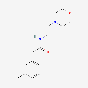 molecular formula C15H22N2O2 B5300858 2-(3-methylphenyl)-N-[2-(4-morpholinyl)ethyl]acetamide 