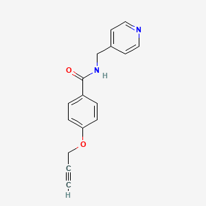 molecular formula C16H14N2O2 B5300864 4-(2-propyn-1-yloxy)-N-(4-pyridinylmethyl)benzamide 