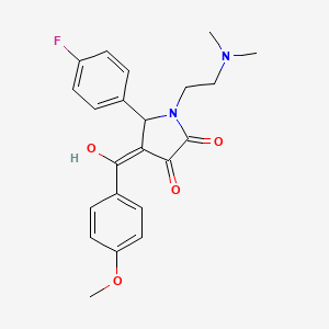 1-[2-(dimethylamino)ethyl]-5-(4-fluorophenyl)-3-hydroxy-4-(4-methoxybenzoyl)-2,5-dihydro-1H-pyrrol-2-one