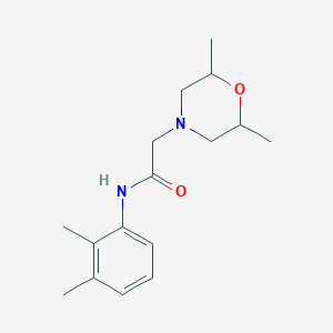 molecular formula C16H24N2O2 B5300933 2-(2,6-dimethyl-4-morpholinyl)-N-(2,3-dimethylphenyl)acetamide 