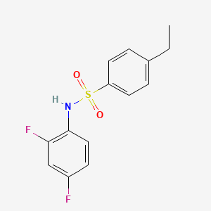 molecular formula C14H13F2NO2S B5301037 N-(2,4-difluorophenyl)-4-ethylbenzenesulfonamide 