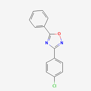 molecular formula C14H9ClN2O B5301045 3-(4-chlorophenyl)-5-phenyl-1,2,4-oxadiazole 