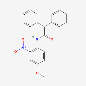 molecular formula C21H18N2O4 B5301053 N-(4-methoxy-2-nitrophenyl)-2,2-diphenylacetamide 