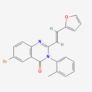 molecular formula C21H15BrN2O2 B5301074 6-bromo-2-[2-(2-furyl)vinyl]-3-(2-methylphenyl)-4(3H)-quinazolinone 
