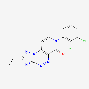 molecular formula C15H10Cl2N6O B5301120 7-(2,3-dichlorophenyl)-2-ethylpyrido[4,3-e][1,2,4]triazolo[5,1-c][1,2,4]triazin-6(7H)-one 