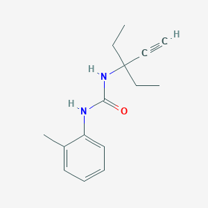 molecular formula C15H20N2O B5301125 N-(1,1-diethyl-2-propyn-1-yl)-N'-(2-methylphenyl)urea 