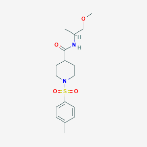 N-(2-methoxy-1-methylethyl)-1-[(4-methylphenyl)sulfonyl]-4-piperidinecarboxamide