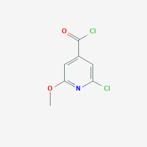 molecular formula C7H5Cl2NO2 B053012 2-Chloro-6-methoxypyridine-4-carbonyl chloride CAS No. 116853-97-5