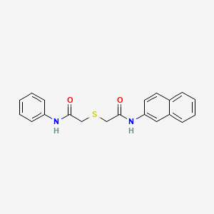 molecular formula C20H18N2O2S B5301202 2-[(2-anilino-2-oxoethyl)thio]-N-2-naphthylacetamide CAS No. 5926-58-9