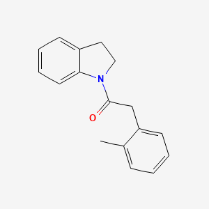molecular formula C17H17NO B5301221 1-[(2-methylphenyl)acetyl]indoline 
