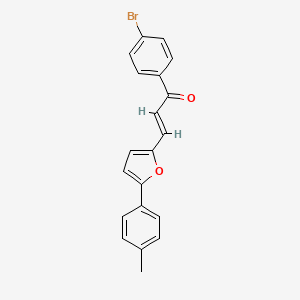 molecular formula C20H15BrO2 B5301239 1-(4-bromophenyl)-3-[5-(4-methylphenyl)-2-furyl]-2-propen-1-one 