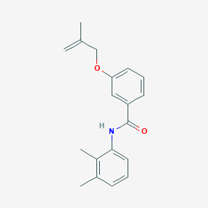 molecular formula C19H21NO2 B5301291 N-(2,3-dimethylphenyl)-3-[(2-methyl-2-propen-1-yl)oxy]benzamide 