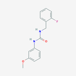 molecular formula C15H15FN2O2 B5301328 N-(2-fluorobenzyl)-N'-(3-methoxyphenyl)urea 