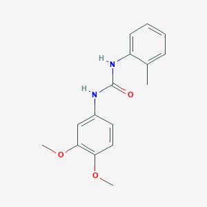 molecular formula C16H18N2O3 B5301394 N-(3,4-dimethoxyphenyl)-N'-(2-methylphenyl)urea 