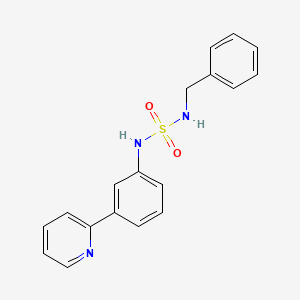 molecular formula C18H17N3O2S B5301405 N-benzyl-N'-(3-pyridin-2-ylphenyl)sulfamide 