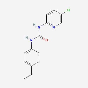 molecular formula C14H14ClN3O B5301426 N-(5-chloro-2-pyridinyl)-N'-(4-ethylphenyl)urea 