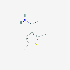 molecular formula C8H13NS B053015 1-(2,5-Dimethylthien-3-yl)ethanamine CAS No. 120350-37-0