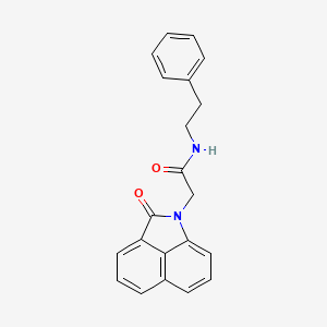 molecular formula C21H18N2O2 B5301508 2-(2-oxobenzo[cd]indol-1(2H)-yl)-N-(2-phenylethyl)acetamide 