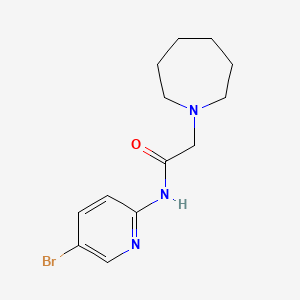 molecular formula C13H18BrN3O B5301565 2-(1-azepanyl)-N-(5-bromo-2-pyridinyl)acetamide 